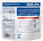 Mountain House Yellow Curry with Chicken & Rice | Freeze-Dried Backpacking & Camping Food | 2 Servings |Gluten-Free