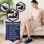 CAMECO 1 Pack Foot Ankle Heating Pad for Neuropathy Pain Relief, 86℉-158℉ Electric Heated Foot Warmer for Achilles Tendinitis & Plantar Fasciitis, Under Desk Heat Therapy Wrap Booties for Women Men