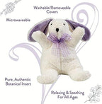 Sonoma Lavender Microwaveable Aromatherapy Stuffed Pillows, Plush Bunny, Lavender Scented with Removable Washable Cover, Lil The Lavender White Bunny