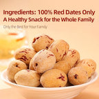 Jujube | Red Dates | No Skin & No Seeds | Jujubes | 510g / 18oz | 1oz*17Packs | PoetrySeptember Jujubes Individually Wrapped, Grade A Jujube, Ready-to-Eat Snack 中国有机去皮去核红枣