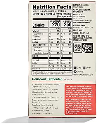 365 by Whole Foods Market, Organic Couscous, 10 Ounce