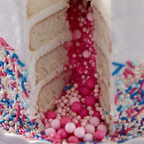 Wilton Pink Sparkling Sugar, Shimmering Sprinkles for Decorating Cakes, Cupcakes, Cookies & Desserts, Edible Pink Sugar Crystals for Baking, 5.2 oz.