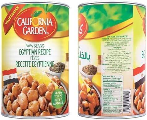 California Garden - Egyptian Style Fava Beans 16 oz (4 Pack)