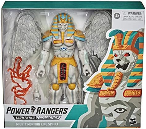 Power Rangers Lightning Collection Monsters Mighty Morphin King Sphinx 8-Inch Premium Collectible Action Figure Toy with Accessories