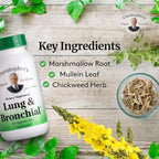 Christopher's Original Formulas Lung & Bronchial Formula - Lung Cleanse for Smokers - Supports Respiratory System with Synergistic Blend of Herbs