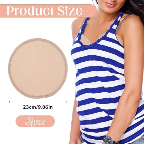 2 Pcs Castor Oil Pack Wrap for Breast, Soft Cotton Castor Oil Pads Reusable Anti-Leakage Breast Pack Wrap Pads for Women