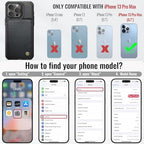 Vinich for iPhone 13 Pro Max Wallet Case with Card Holder, RFID Blocking Credit Slots Kickstand Shockproof Phone Cover Fit for iPhone 13 Pro Max 6.7" Black