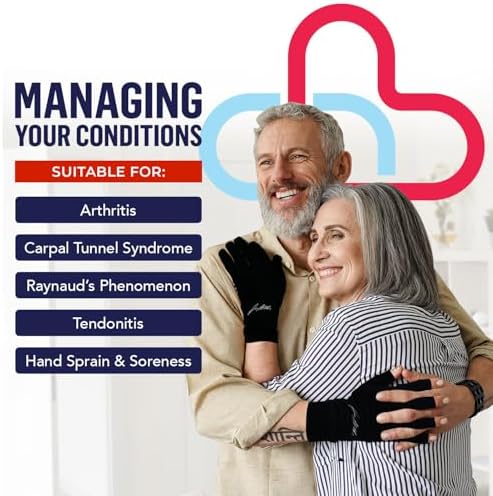 Doctor Developed Open Finger Arthritis Gloves - Compression gloves, Doctor Written Handbook