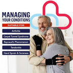 Doctor Developed Open Finger Arthritis Gloves - Compression gloves, Doctor Written Handbook