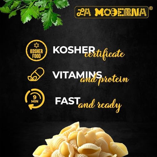 LA MODERNA, Shells, Made with Durum Wheat Semolina, Enriched with Vitamins and Iron, Traditional Mexican Pasta, 16 oz