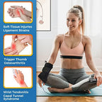sticro Thumb & Wrist Heating Pad for Hand Arthritis, Heated Wrist Wrap Brace for Sprains Thumb, Tendonitis Pain Relief for Left/Right Hand (S)