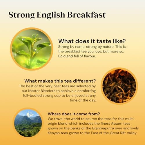 Twinings 1706 Strong Breakfast 80's (Pack of 4, Total 320 Tea Bags)