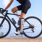 Tie Dye Compression Socks Knee High Support Socks For Women Men Running Athletic Hiking