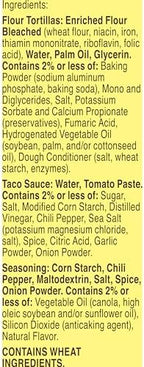 Old El Paso Soft Taco Dinner Kit with Flour Tortillas, Mild Taco Sauce, and Seasoning Mix, Easy Meal Prep, 10 Ct, 12.5 oz