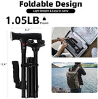 Canehero Walking Cane，Smart Cane，Freedom Canes with Led Light and Emergency Alarm - Height Adjustable from 34.5 to 38.5 Inches, Suitable for The Elderly and Adults, Cane Hero for Women