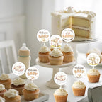Lamb Party Decorations 24pcs Farm Animal Cupcake Toppers Lamb Baby Shower Decors A Sweet Little Lamb Is On The Way Cake Toppers Sheep Welcome Baby Gender Reveal Birthday Party Supplies