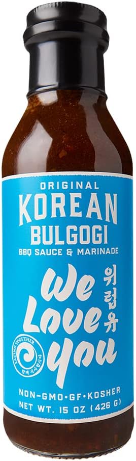 We Love You Korean Bulgogi BBQ Sauce and Marinade, 15 Ounce