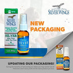 Natural Path Silver Wings - Silver Spray with Aloe Vera & Tea Tree Oil – 125ppm - 1oz