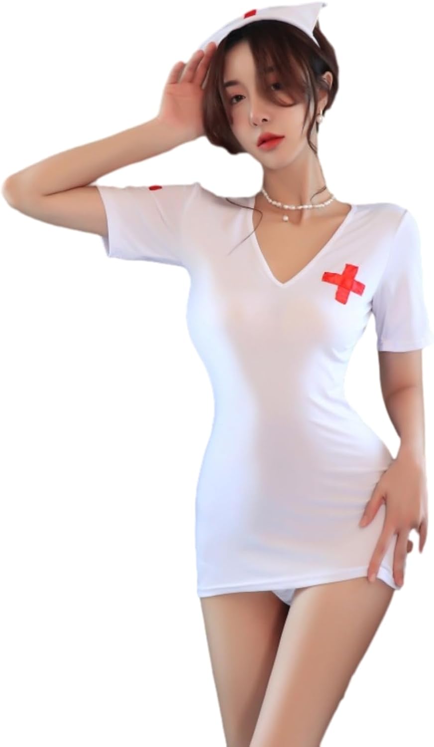 GRAYDREAM Sexy Lingerie Female Nightclub Hot Passionate Temptation Nurse Cosplay Uniform Suit