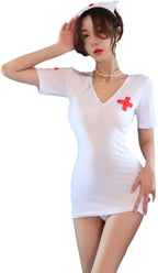 GRAYDREAM Sexy Lingerie Female Nightclub Hot Passionate Temptation Nurse Cosplay Uniform Suit