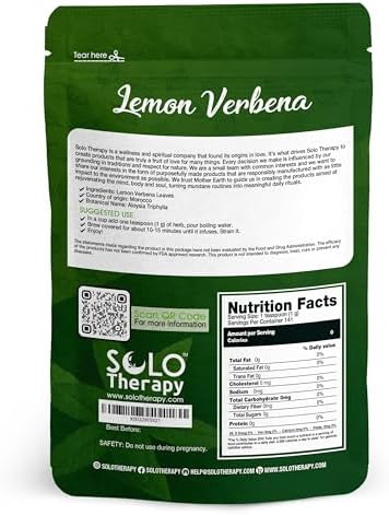 Lemon Verbena 5 oz (Aloysia Citrodora) Dried Cut Leaves, 100% Pure and Natural, Product From Egypt, Packaged in the USA (5 oz)