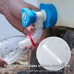 Outdoor Water Bucket Household Water Storage Bucket, PE Food Grade Pure Drinking Water Bucket with Faucet, Vehicle-Mounted Plastic Water Storage Tank,10L