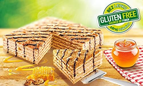 Gluten Free MARLENKA- honey cake with nuts- Six Layer Anniversary Birthday Cake