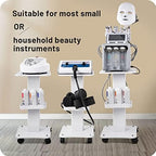 Beauty Trolley Cart with Wheels, 3 Tier Aluminum Beauty Rolling Cart, Hair Salon, Spa Salon, Vacuum Therapy Machine Trolley, Load 135lbs, 26.7 x 13.8 x 15 inch