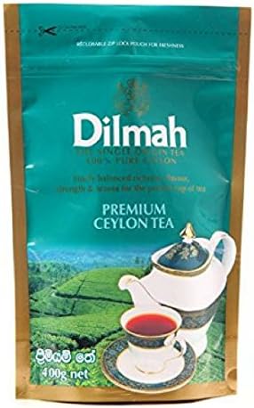 Dilmah Premium Ceylon Tea BOPF 400g Loose Black Tea X 4 Packs - Finest Pure Ceylon Black Tea - 56.4oz