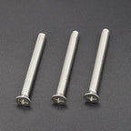 #10-24 x 2 (50 Pack) Phillips Flat Head Machine Screws, Stainless Steel 304 (18-8), UNC Coarse Thread, Countersunk Head Machine Screws, Phillips Drive #2