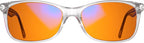 Swanwick Crystal Night Swannies - 99% Premium Blue Light Blocking Glasses, Anti Glare Anti-Fatigue & Eyestrain for Screens