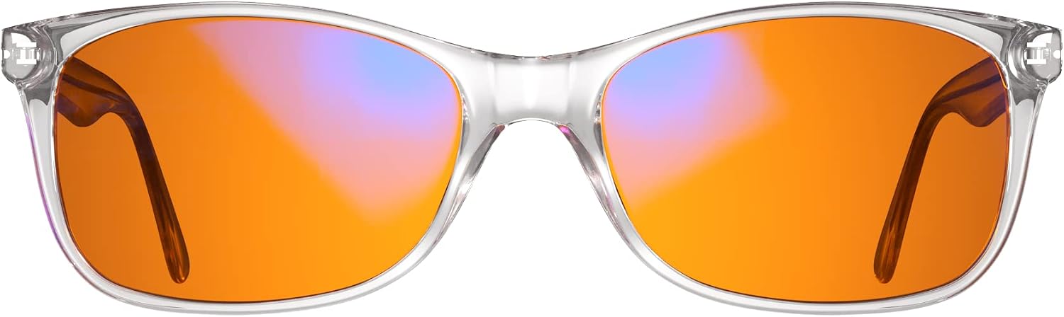 Swanwick Crystal Night Swannies - 99% Premium Blue Light Blocking Glasses, Anti Glare Anti-Fatigue & Eyestrain for Screens