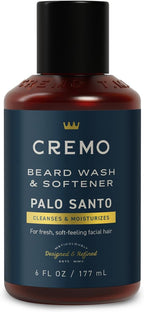 Cremo Palo Santo (Reserve Collection) Beard Wash & Softener, Moisturizes, Styles and Reduces Beard Itch for All Lengths of Facial Hair, 6 Fluid Oz