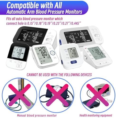 Extra Large Cuff Compatible with Most BP Monitors 9"-21" Inches (22-53CM) XL Blood Pressure Cuff Adult ARM BP Replacement Cuff for Big ARM (X-Large)