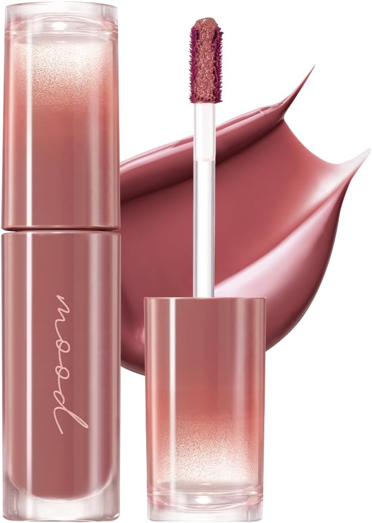 Peripera Ink Mood Glowy Tint | Lip-Plumping, Naturally Moisturizing, Lightweight, Glow-Boosting, Long-Lasting, Comfortable, Non-Sticky, Mask Friendly, No White Film (033 ROSY WISH)