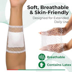 Lohmann & Rauscher tg Fix Net Tubular Bandage, Elastic Net Wound Dressing, Bandage Retainer for Large Extremities, Size C (65.0cm Wide x 25m Long When Stretched)