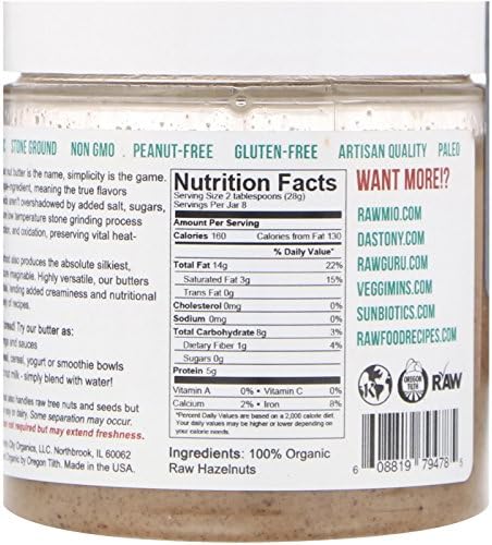 Dastony, Hazelnut Butter organic, 8 Ounce