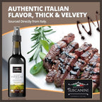 Tuscanini Italian Balsamic Vinegar of Modena Italy, 6% Acidity, 8.45oz Glass Bottle | Spray Top | Certified Kosher