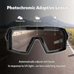 Speedone Z87+ Safety Glasses, Safety Sport Sunglasses Photochromic Lenses UV400 Anti Fog Impact Resistant Men Women Powersports Motorcycle Riding Sports warp (KRYO)