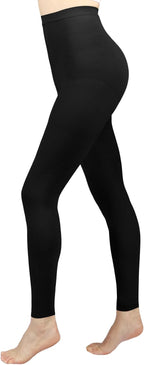 Compression Pantyhose for Women, 20-30 mmHg Footless Medical Compression Stockings, Waist High Opaque Graduated Support Compression Hose Tights for Edema, Varicose Veins, Swelling
