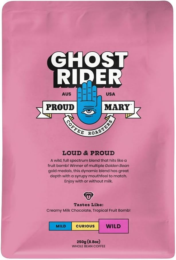 Ghost Rider Blend - Roasted by Proud Mary Coffee - Whole Bean Coffee - 250 Gram Bag