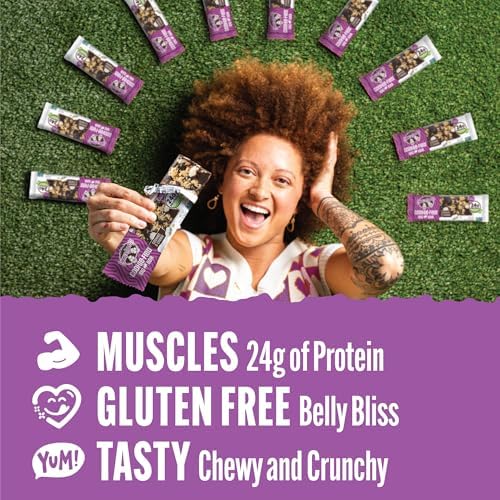 Lenny & Larry's Cookie-fied BIG BAR – Cookies and Creme Vegan Protein Bars 12x90g – Healthy Snacks, 24g Plant Protein & 10g Prebiotic Fiber – Gluten-Free Power Bar & Vegan