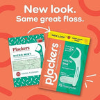 Plackers Micro Line Dental Floss Picks, Fold-Out FlipPick, Tuffloss, Easy Storage with Sure-Zip Seal, Fresh Mint Flavor, 90 Count (6 Pack)