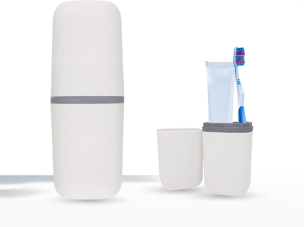 Ultra-Portable Travel Toothbrush and Toothpaste Case – Leak-Resistant Protective Storage Box for Travel, Gym, School, Camping, and Home – Holds Toothbrush & Travel Toothpaste