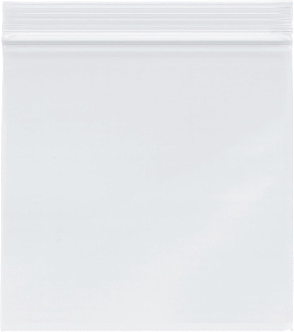Plymor 6" x 6" (Pack of 200), 4 Mil Heavy Duty Zipper Reclosable Plastic Bags