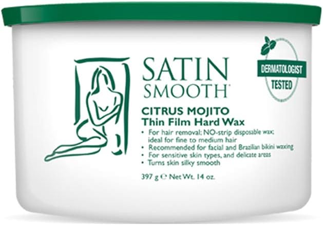 Satin Smooth Citrus Mojito Thin Film Hard Hair Removal Wax 14 oz.
