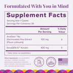 BariMelts Hair Health+ – Helps Reduce Hair Thinning for GLP-1 Users or Bariatric Patients – Hair Growth Supplement with Clinically Studied AnaGain™ Nu and Keratin – 1-Month Supply