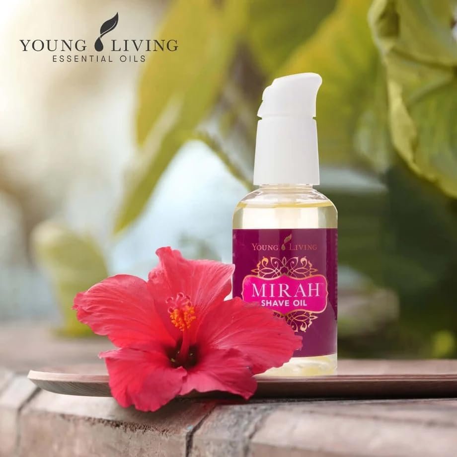 Young Living Mirah Shave Oil - Luxurious Shaving Blend for Silky Smooth Skin - Razor Bump Prevention - Premium Essential Oil - Meadowfoam & Exotic Baobab - 2 oz