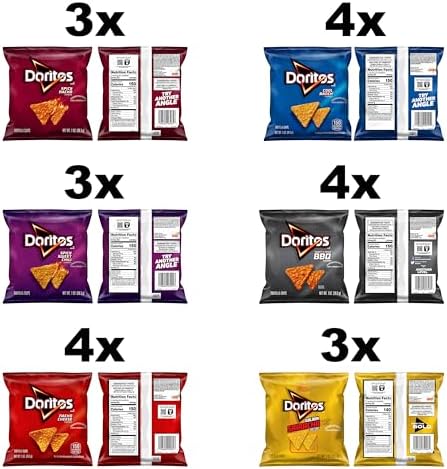 Doritos Flavored Tortilla Chips Variety Pack (Pack of 21)