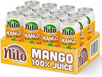 NILO Mango Juice | 100% Squeezed Mango | NO Sugar added | NOT From Concentrate | 16.57 oz (Pack of 12)
